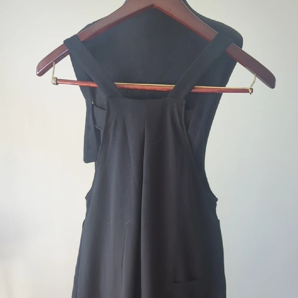 NWT HALARA Black Overalls Wide Leg Jumpsuit Size Small - Picture 7 of 7